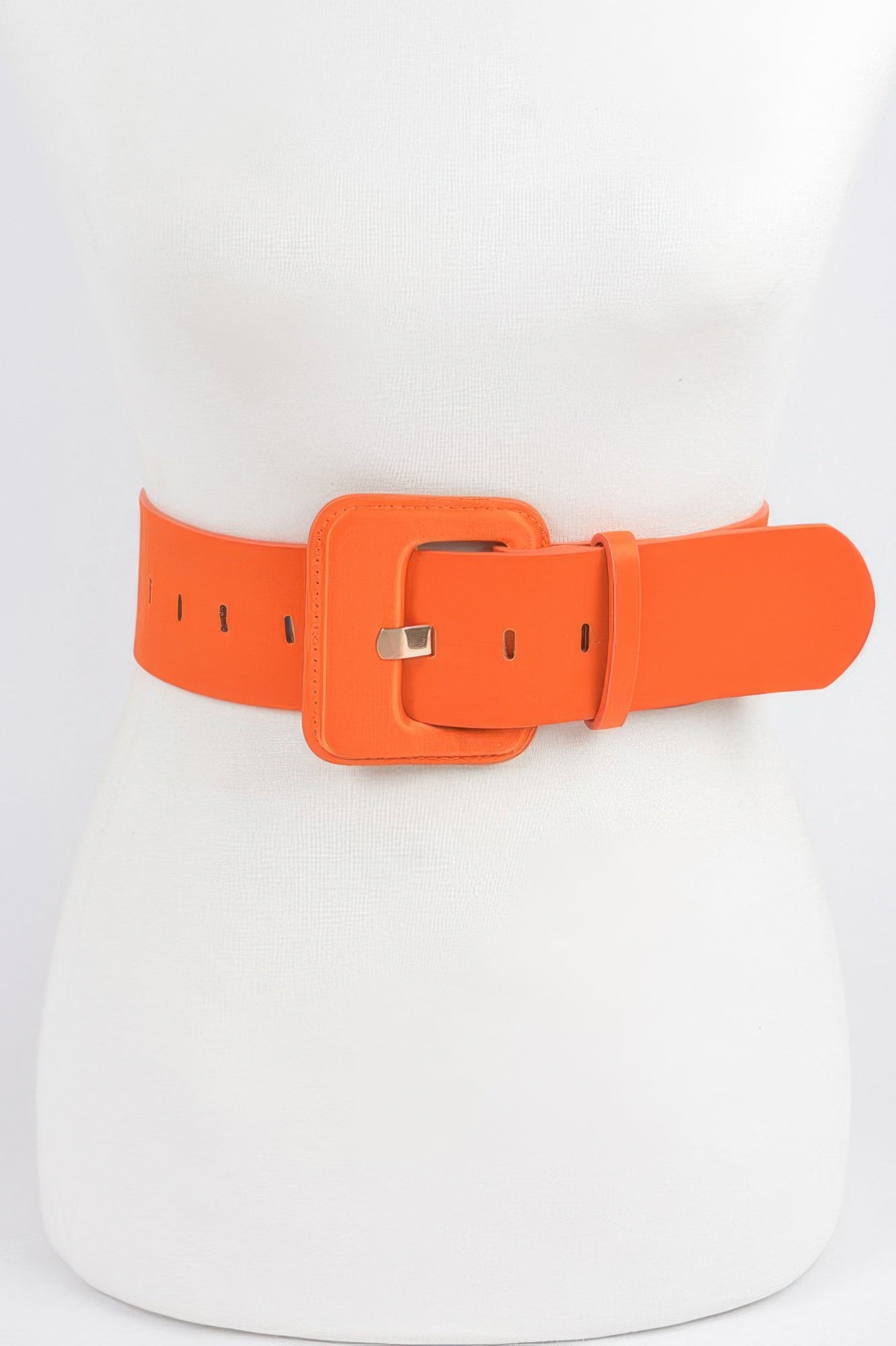 Micro Suede Wide Buckle Belt