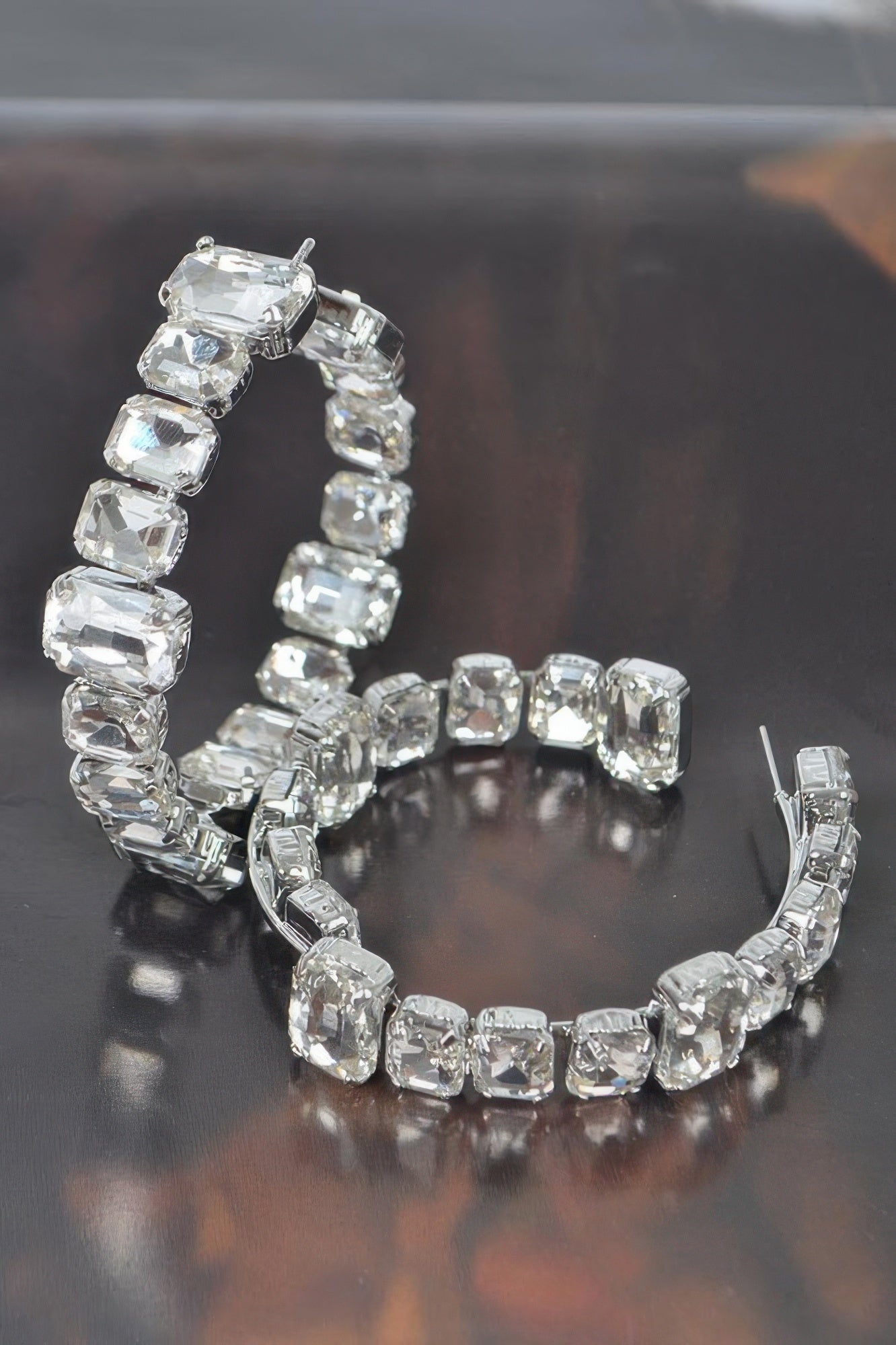 Stone Hoop Earring