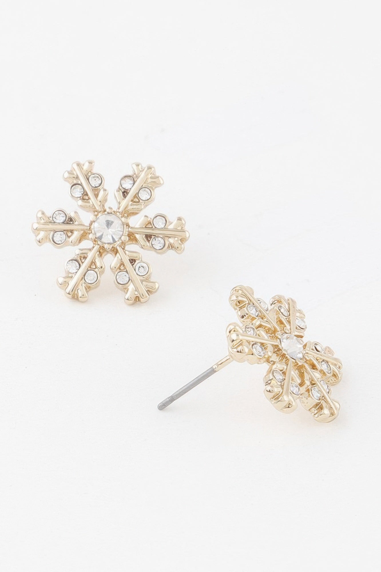Winter Snowflake Stud Earrings