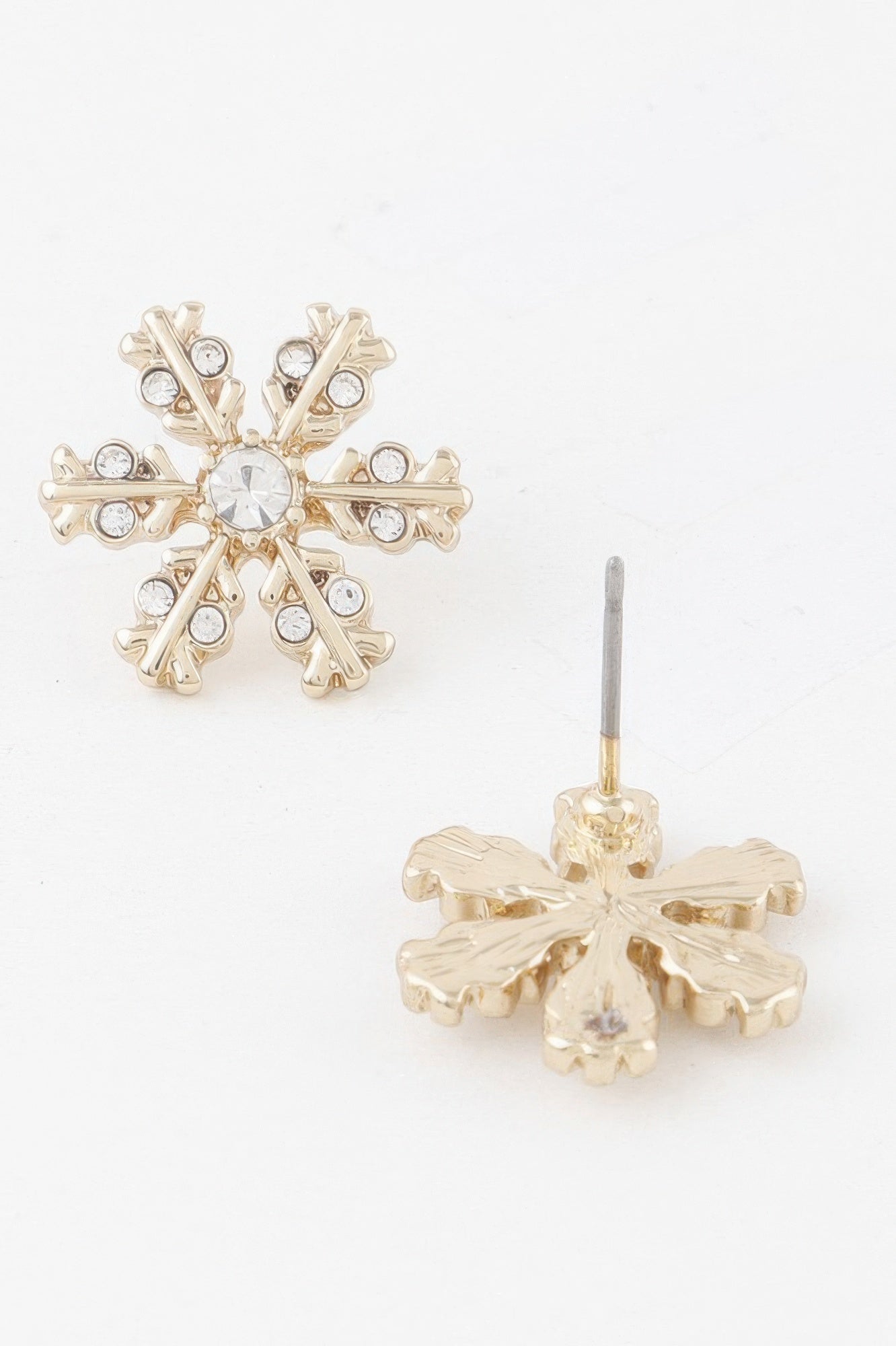 Winter Snowflake Stud Earrings
