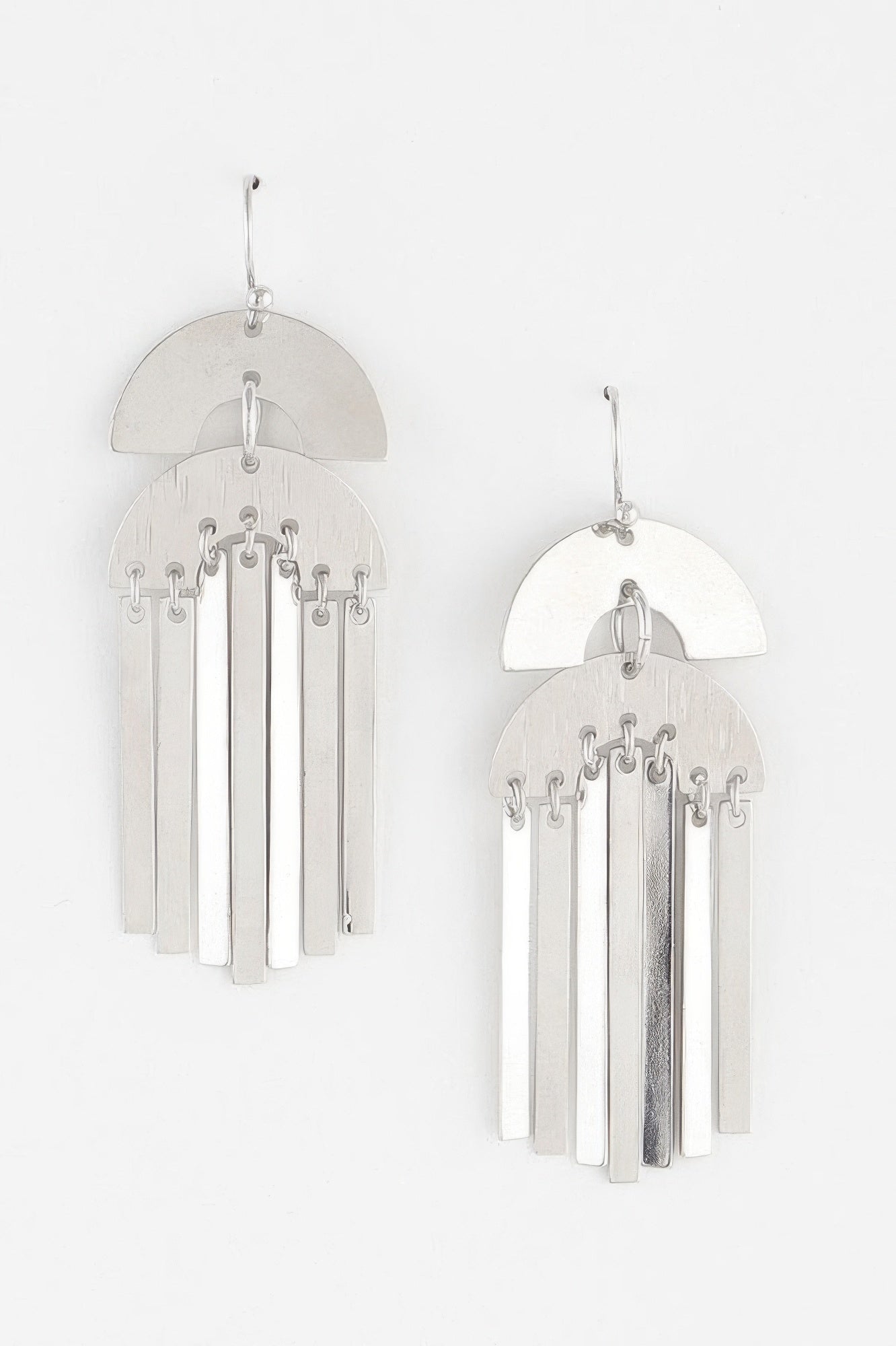 Double Arch Bar Drop Earrings