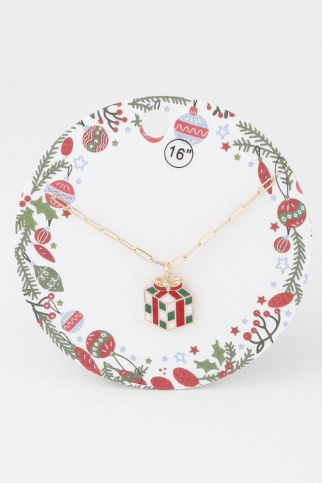 Checker Gift Chain Necklace