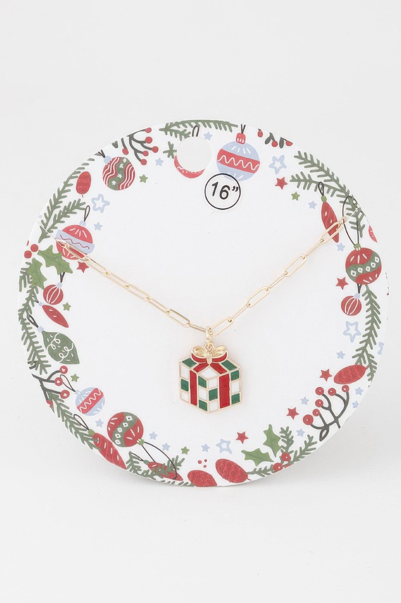 Checker Gift Chain Necklace