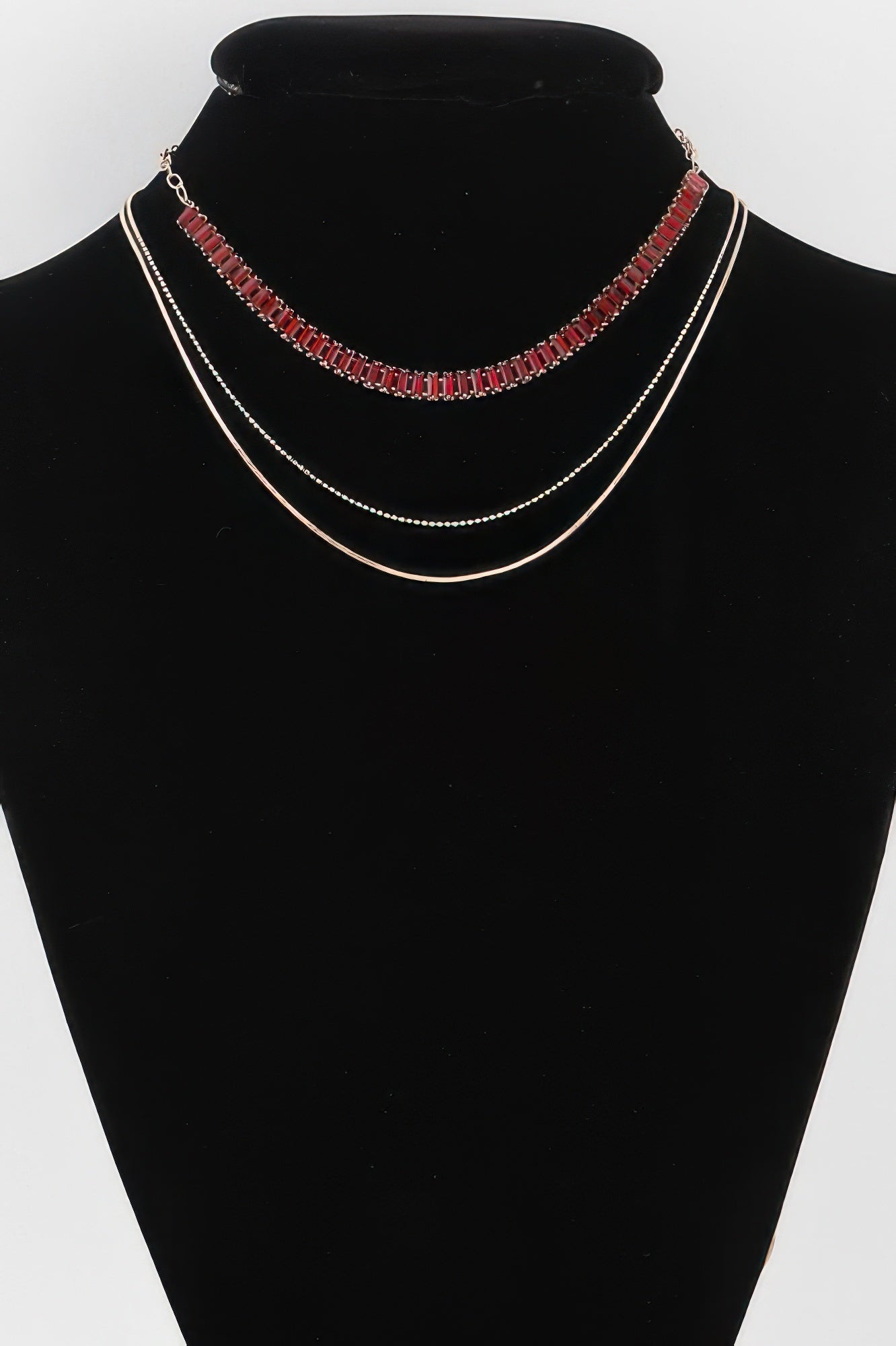 Multi Crystal Bead Necklace