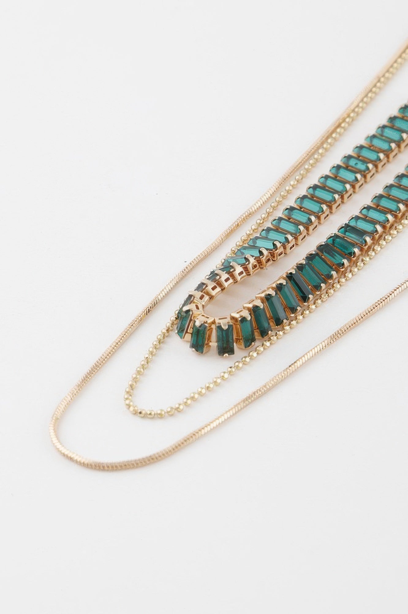 Multi Crystal Bead Necklace