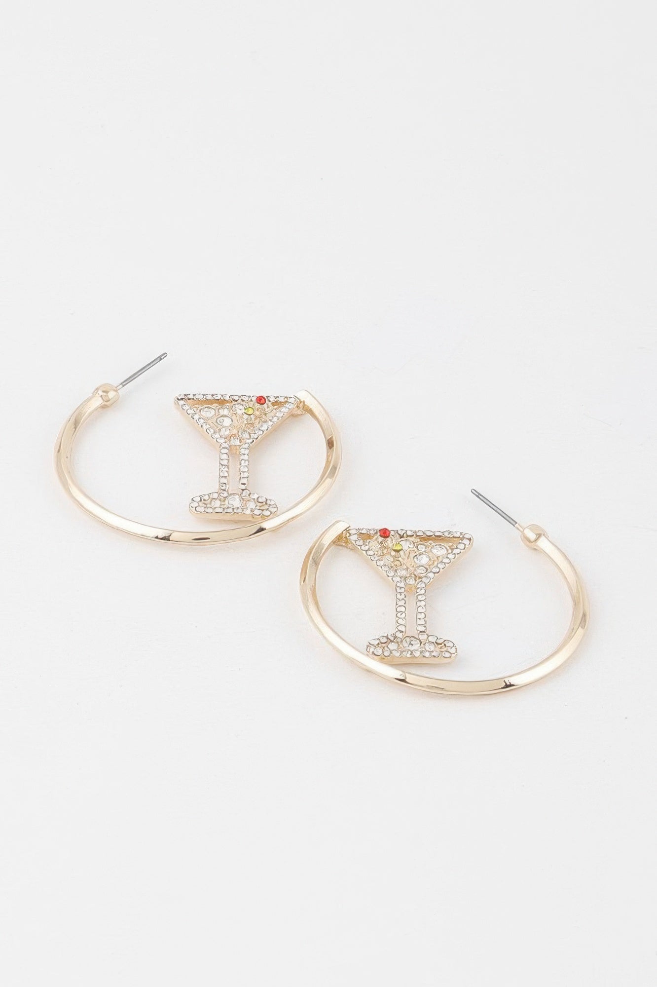 Cocktail Hoop Earrings
