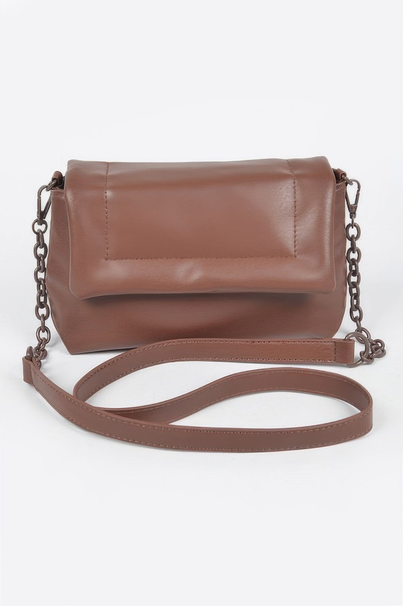 Faux Leather Shoulder Bag