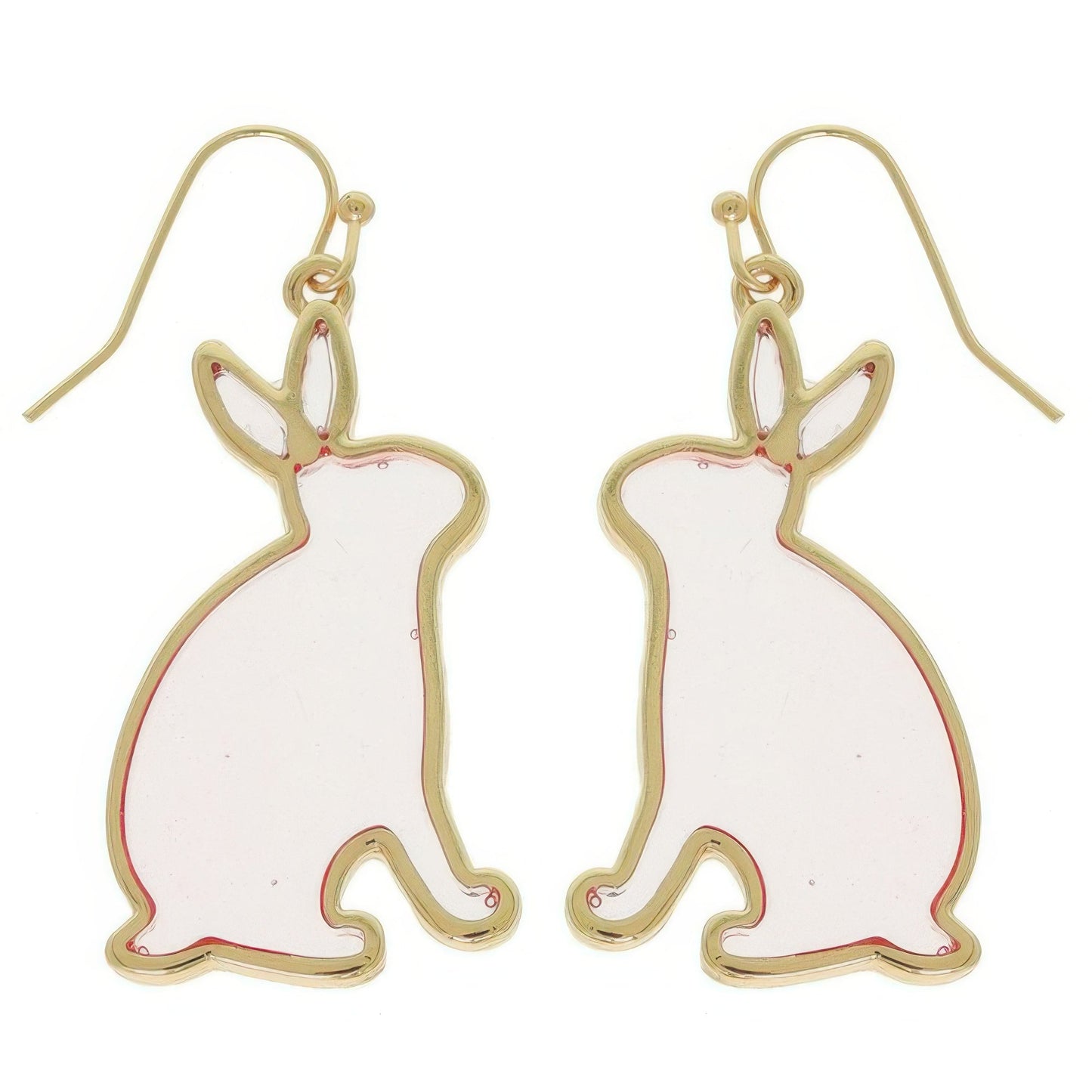 Easter Bunny Window Epoxy Dangle Earrings