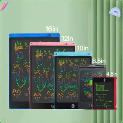 Digital LCD Writing Tablet with Stylus Pen – Reusable Wipeable Dry-Erase Doodle &amp; Drawing Board