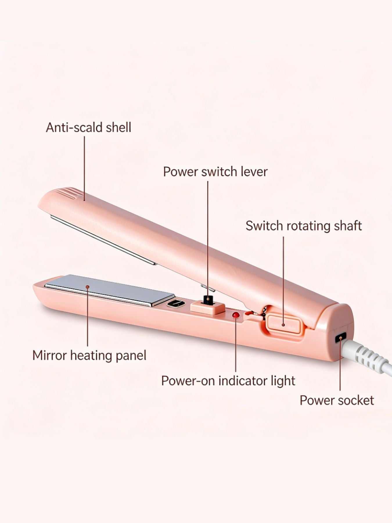 Portable Cordless Hair Straightener - Loving It Shop