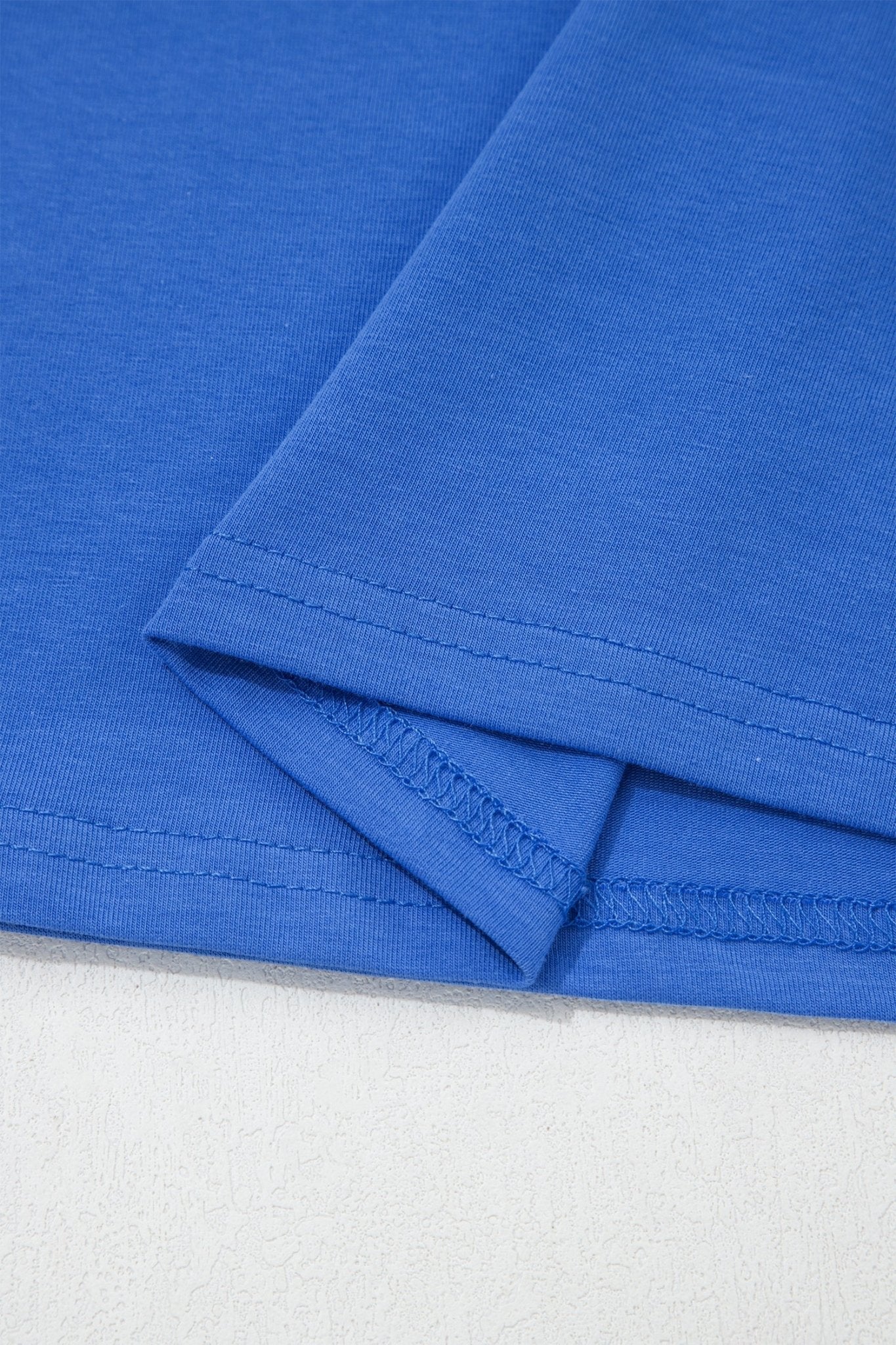 Dark Blue Varsity Striped Short Sleeve Crew Neck T Shirt - Loving It Shop
