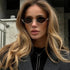 Cat Eye Sunglasses with Gold Metal Frame - Loving It Shop