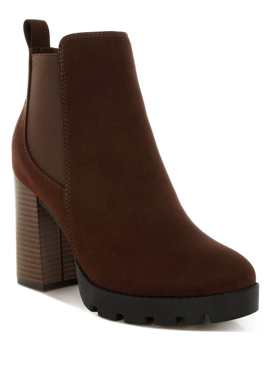 SONIA BLOCK HEELED BOOTS