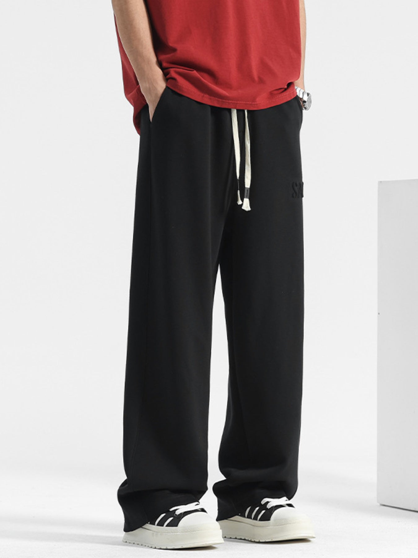Men's Plus Size Loose-Fit Casual Drawstring Pants