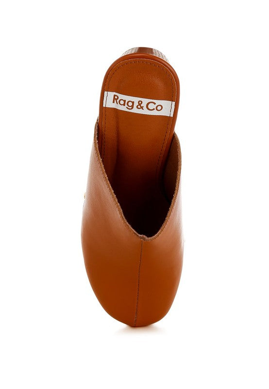 Benji Recycled Leather Clogs