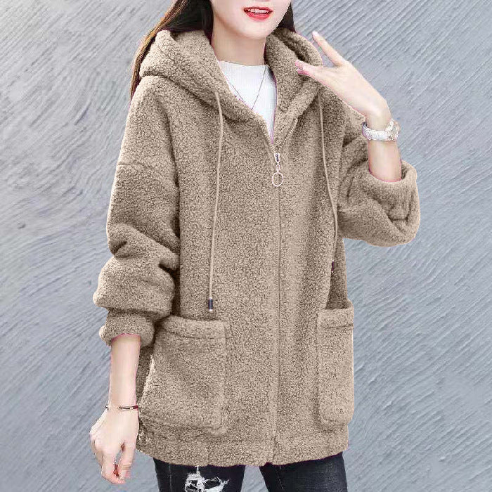 Cardigan Buttonless Printed Loose Top