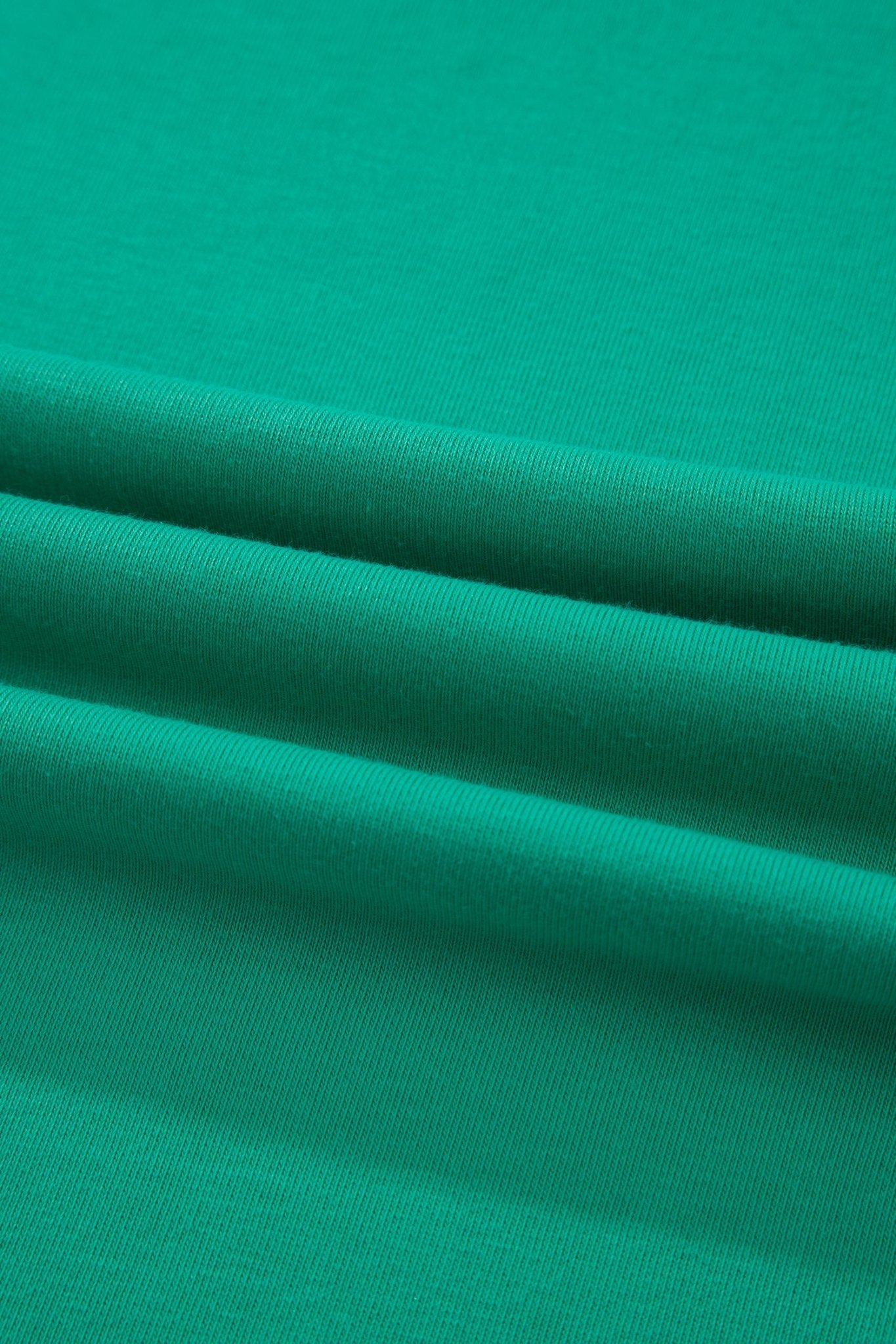 Sea Green Solid Color Snap Button Polo Collar Short Sleeve Scallop Hem Mini Dress - Loving It Shop