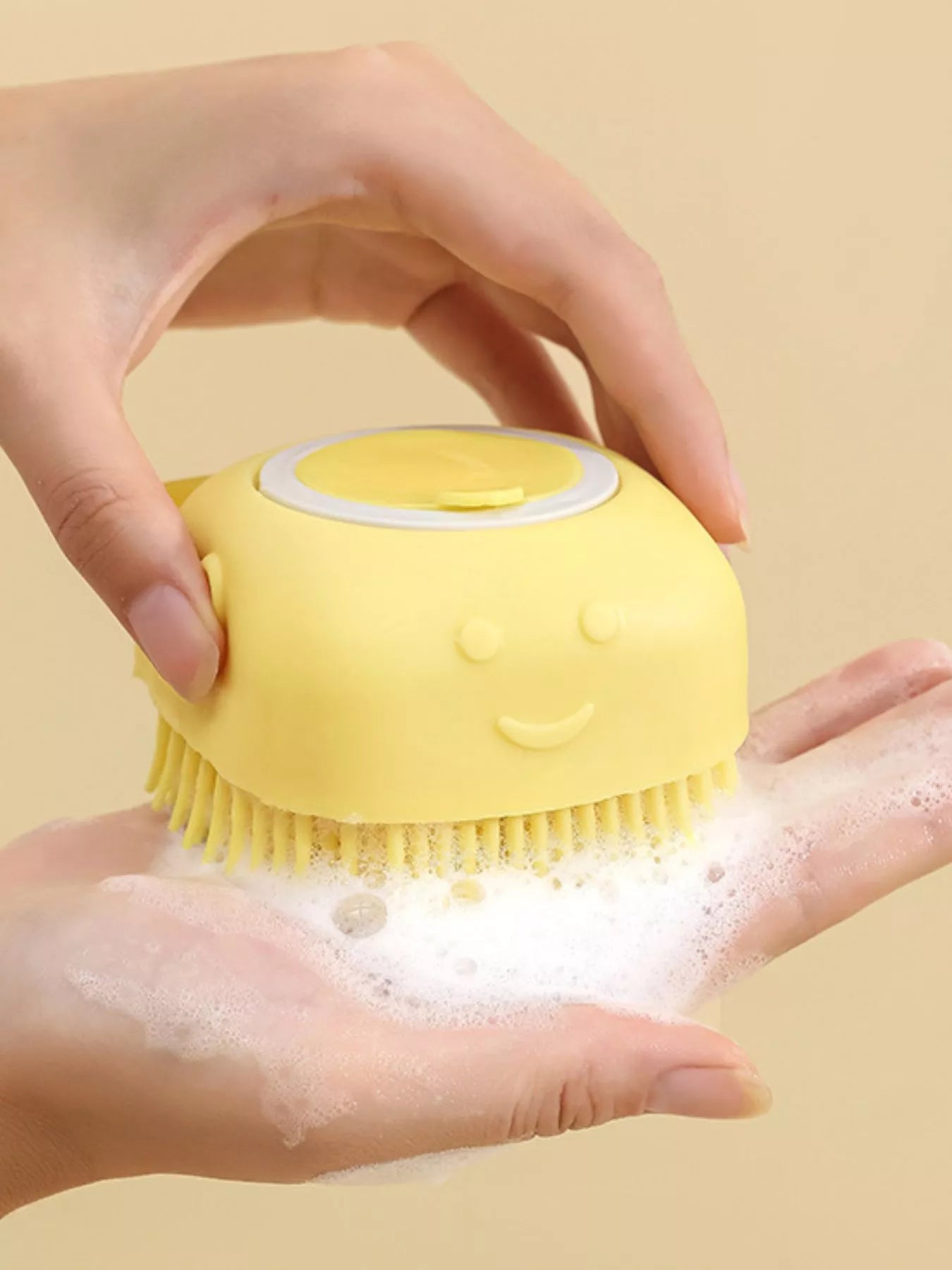 Cute Cartoon Silicone Pet Bath Brush - Loving It Shop