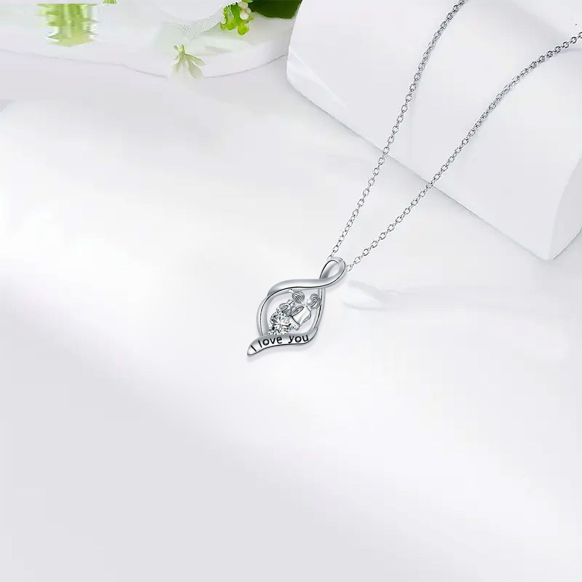 Father And Daughter Pendant Necklace Father&