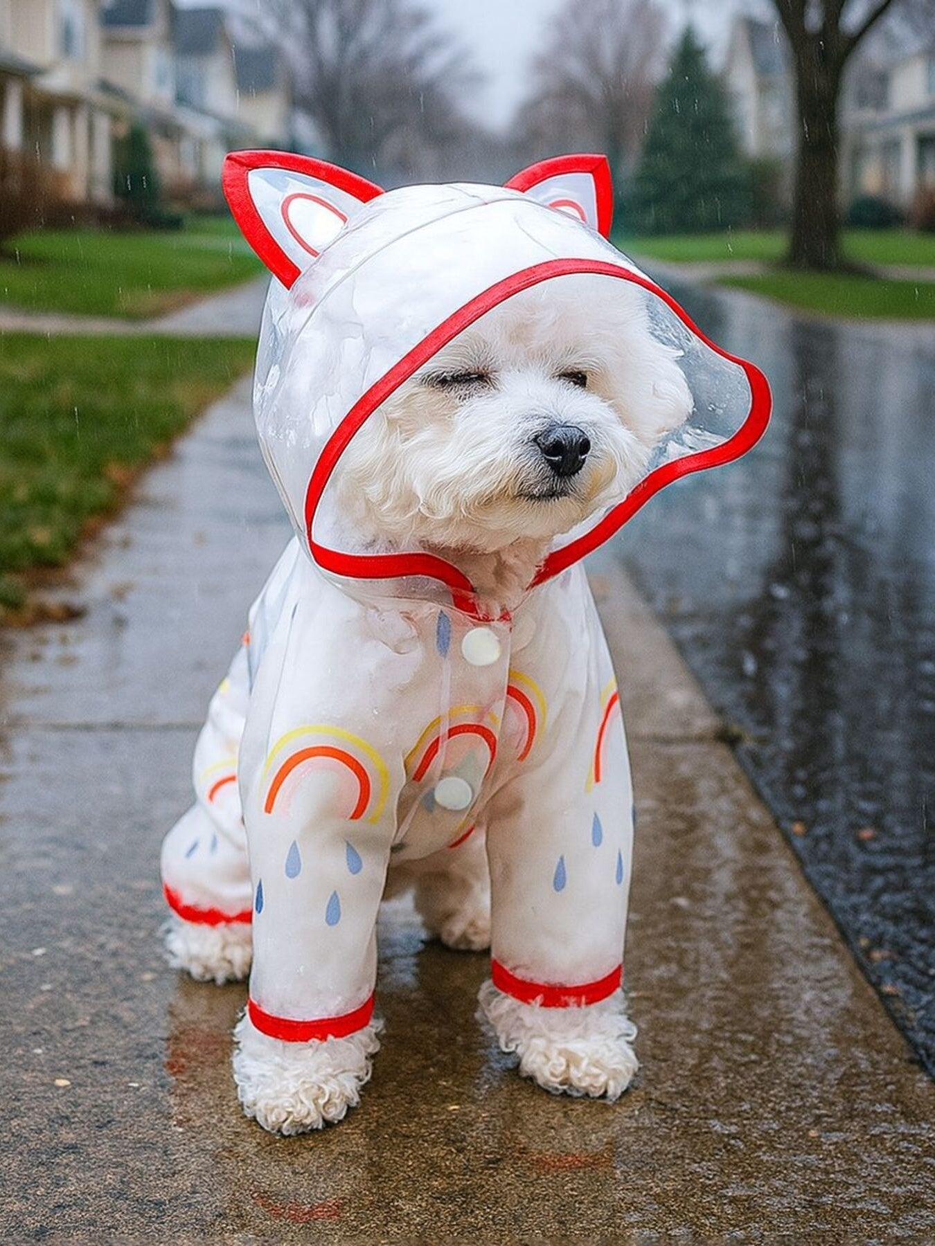 Lightweight Waterproof Pet Raincoat - Loving It Shop