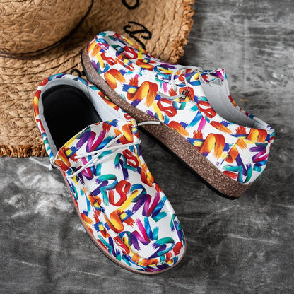 Colorful Printed Casual Loafers - Loving It Shop