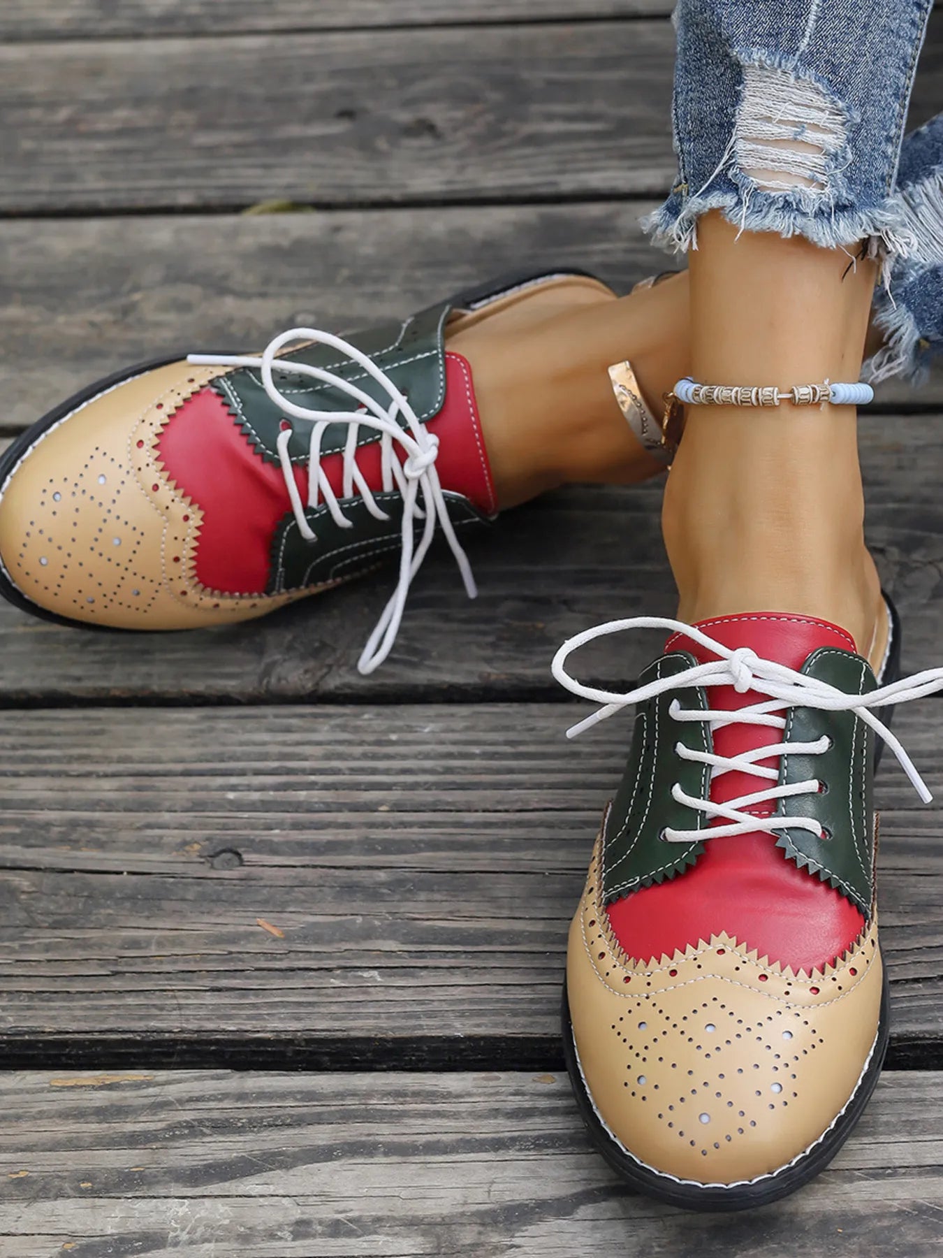 Eyelet Lace Up Slip - Ons - Loving It Shop