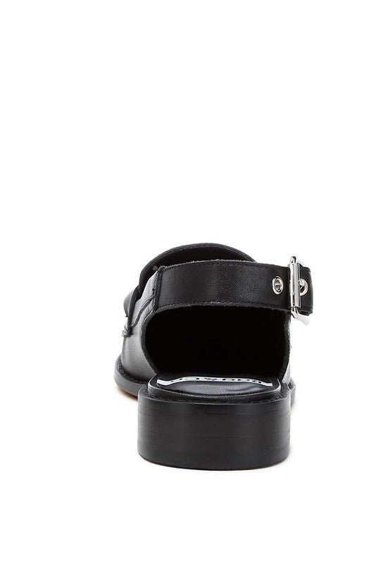 Jemykin Genuine Leather Loafer Sandals - Loving It Shop