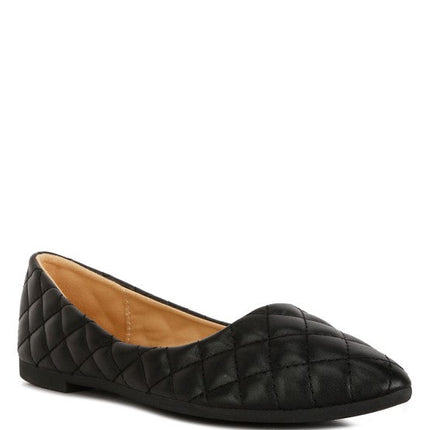 Rikhani Quilted Detail Ballet Flats
