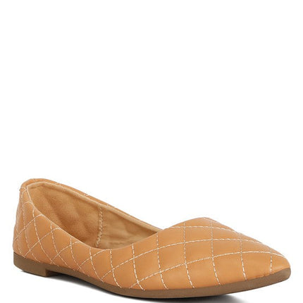 Rikhani Quilted Detail Ballet Flats