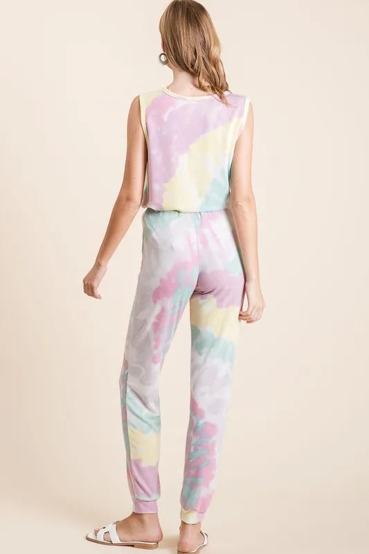Tie Dye French Terry Casual Pants
