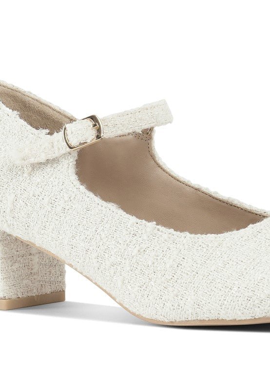 Antara Tweed Mary Jane Sandals - Loving It Shop