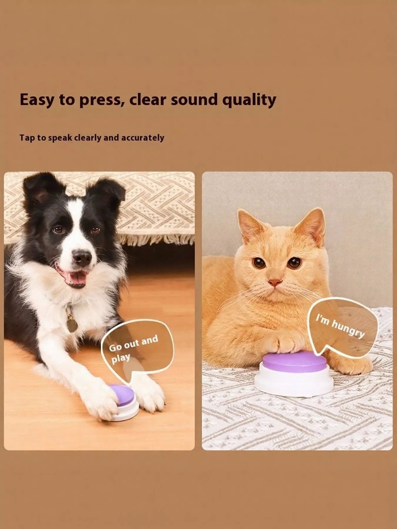 Recordable Talking Pet Sound Buttons - Loving It Shop