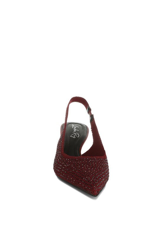Julep Flyknit Rhinestone Slingback Sandals - Loving It Shop