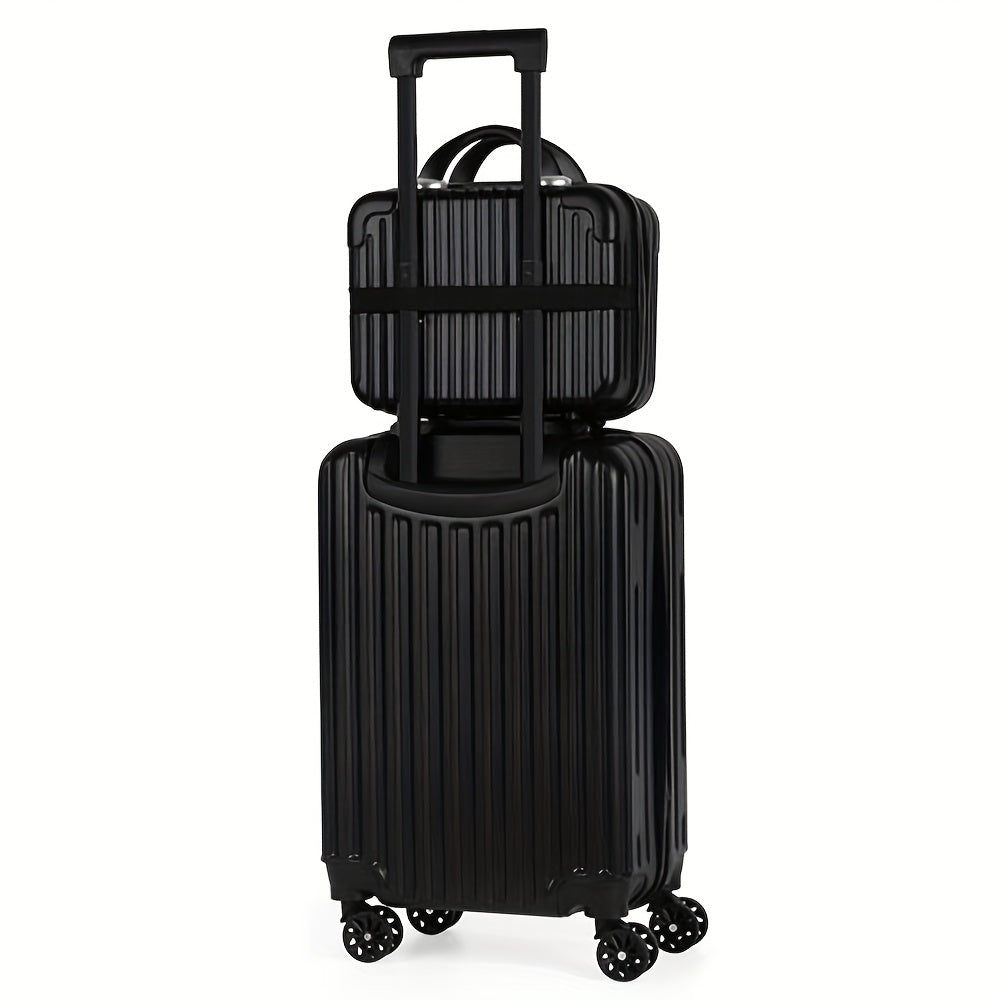 2-Piece Spinner Luggage Set – 20” Carry-On &amp; 14” Crossbody Handbag