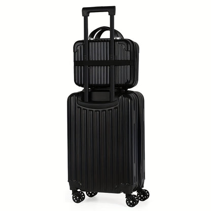 2-Piece Spinner Luggage Set – 20” Carry-On &amp; 14” Crossbody Handbag
