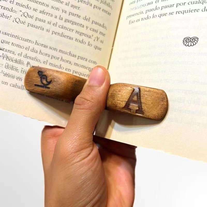 Wooden Bird Thumb Bookmark - Mother&