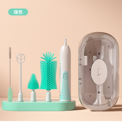 Electric Baby Bottle Cleaning Brush with UV Sterilizer (Set)