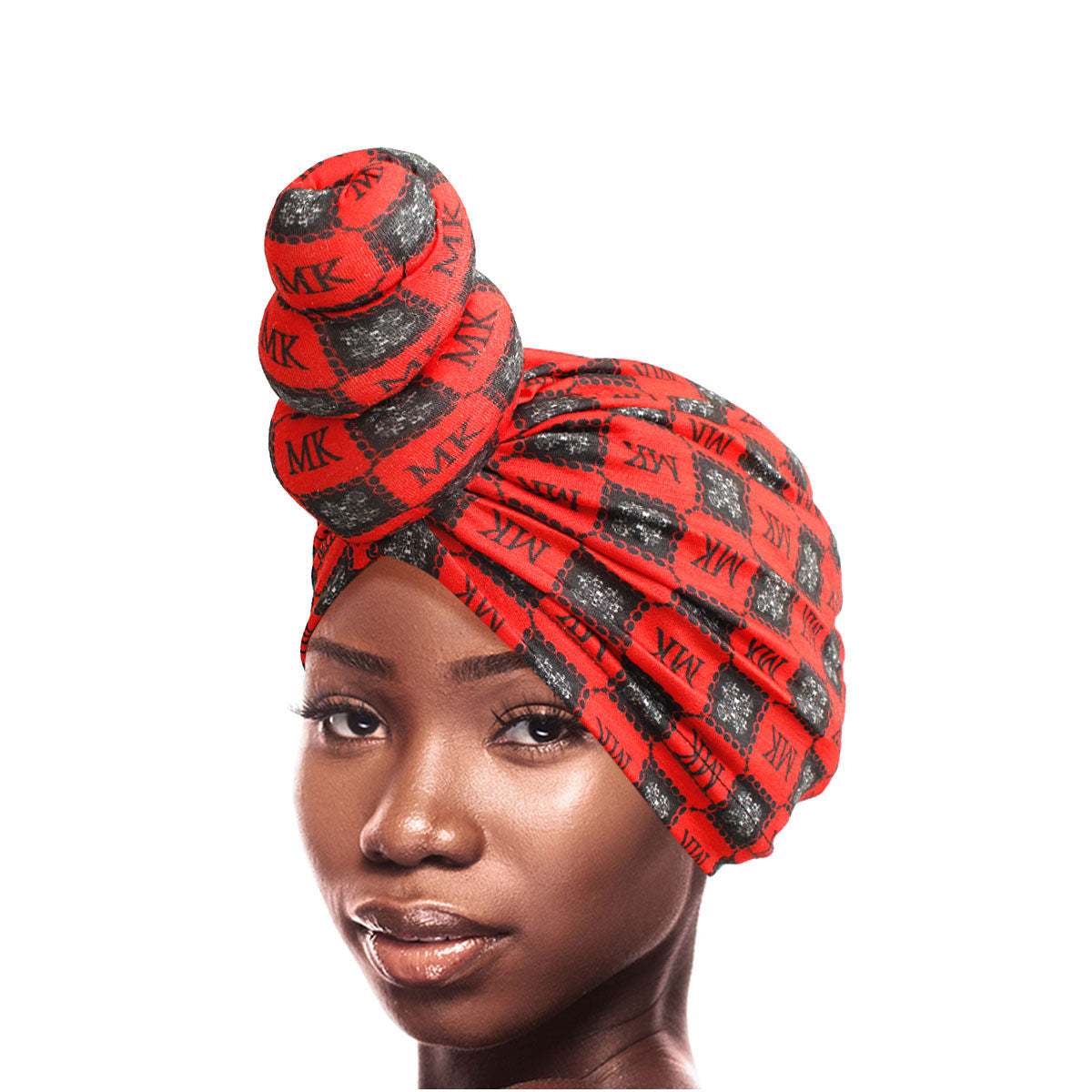 Turban Headband Tall Twist Knot Red Stylish Fashion Accessory