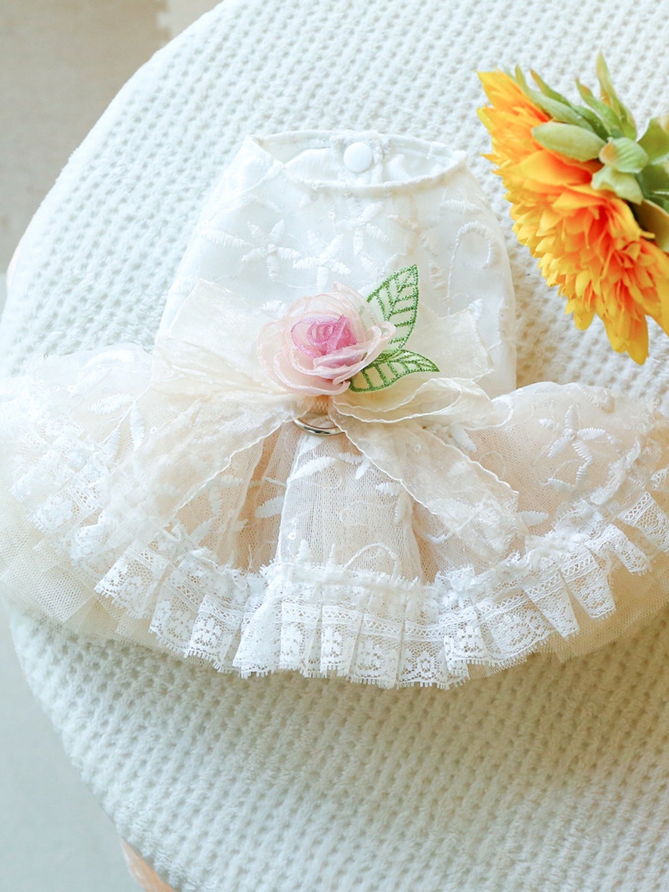 Ruffled Lace Pet Dress - Loving It Shop