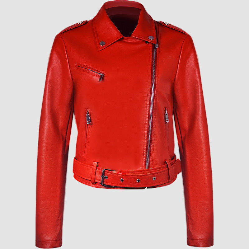 Lapel Short Belt Women&