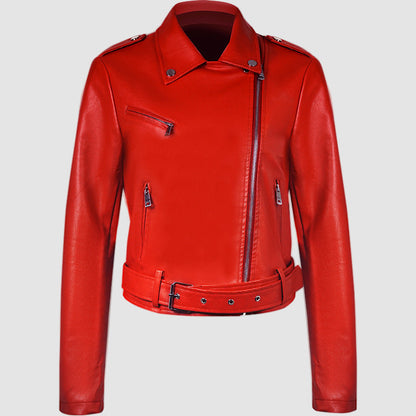Lapel Short Belt Women&