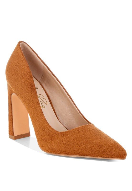 Uboa Slim Block Heel Pumps