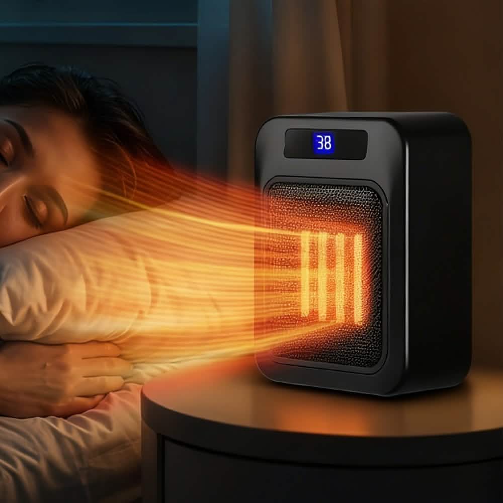 Space Heater for Indoor Use – 1500W Ceramic with Remote &amp; Timer