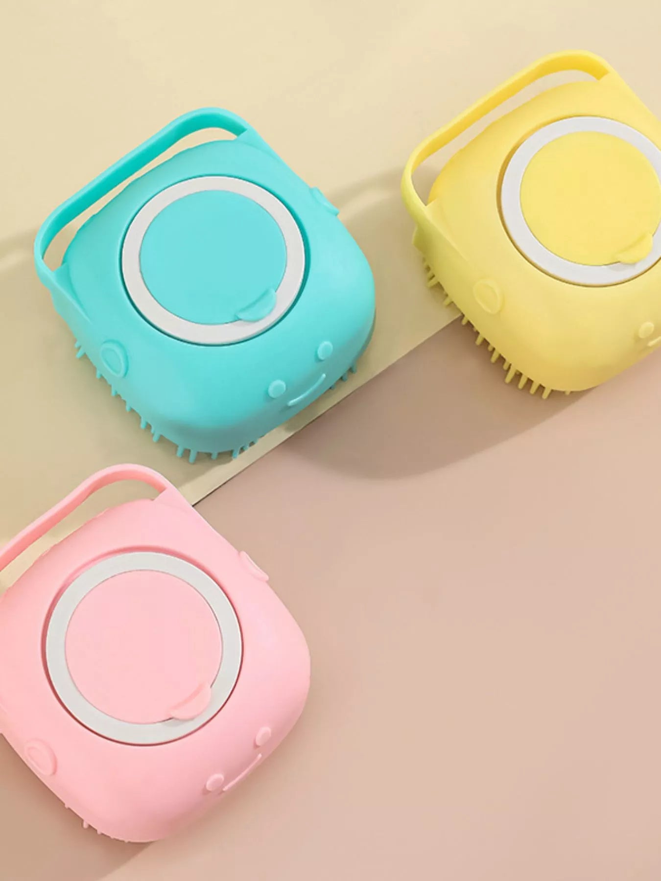 Cute Cartoon Silicone Pet Bath Brush - Loving It Shop