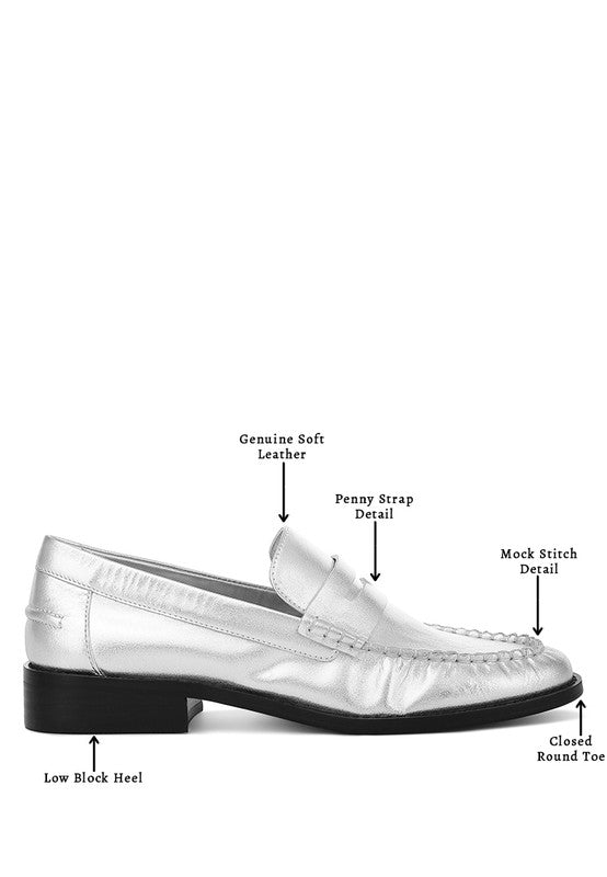 Plavia Genuine Leather Loafers - Loving It Shop