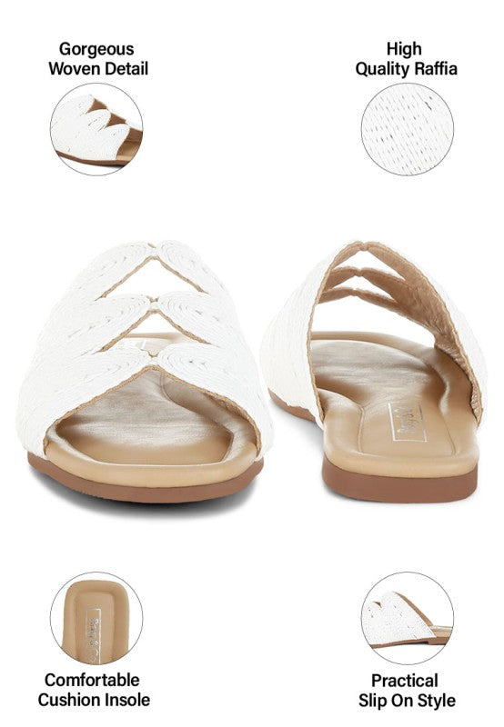 Daisy Doe Raffia Square Toe Flats
