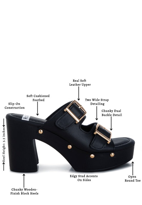 Kenna Dual Buckle Strap Sandals