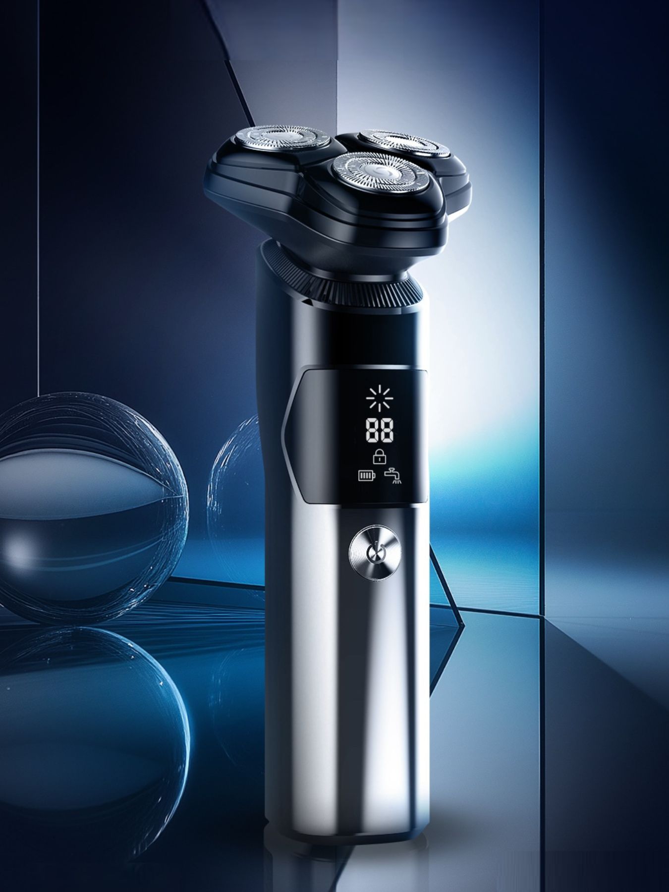 Rechargeable Electric Rotary Shaver with LED Display - Loving It Shop
