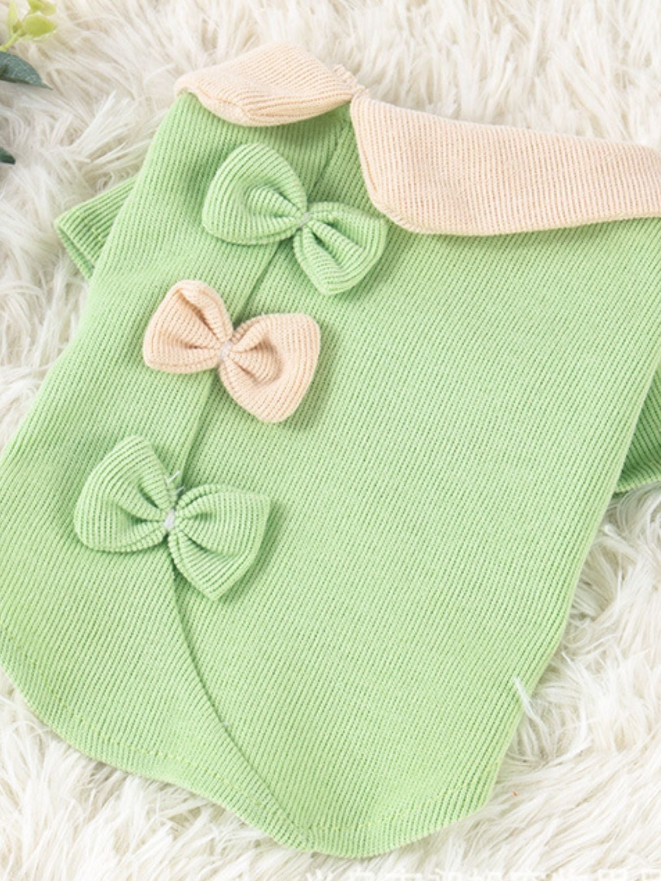 Bow Decor Pet Top - Loving It Shop