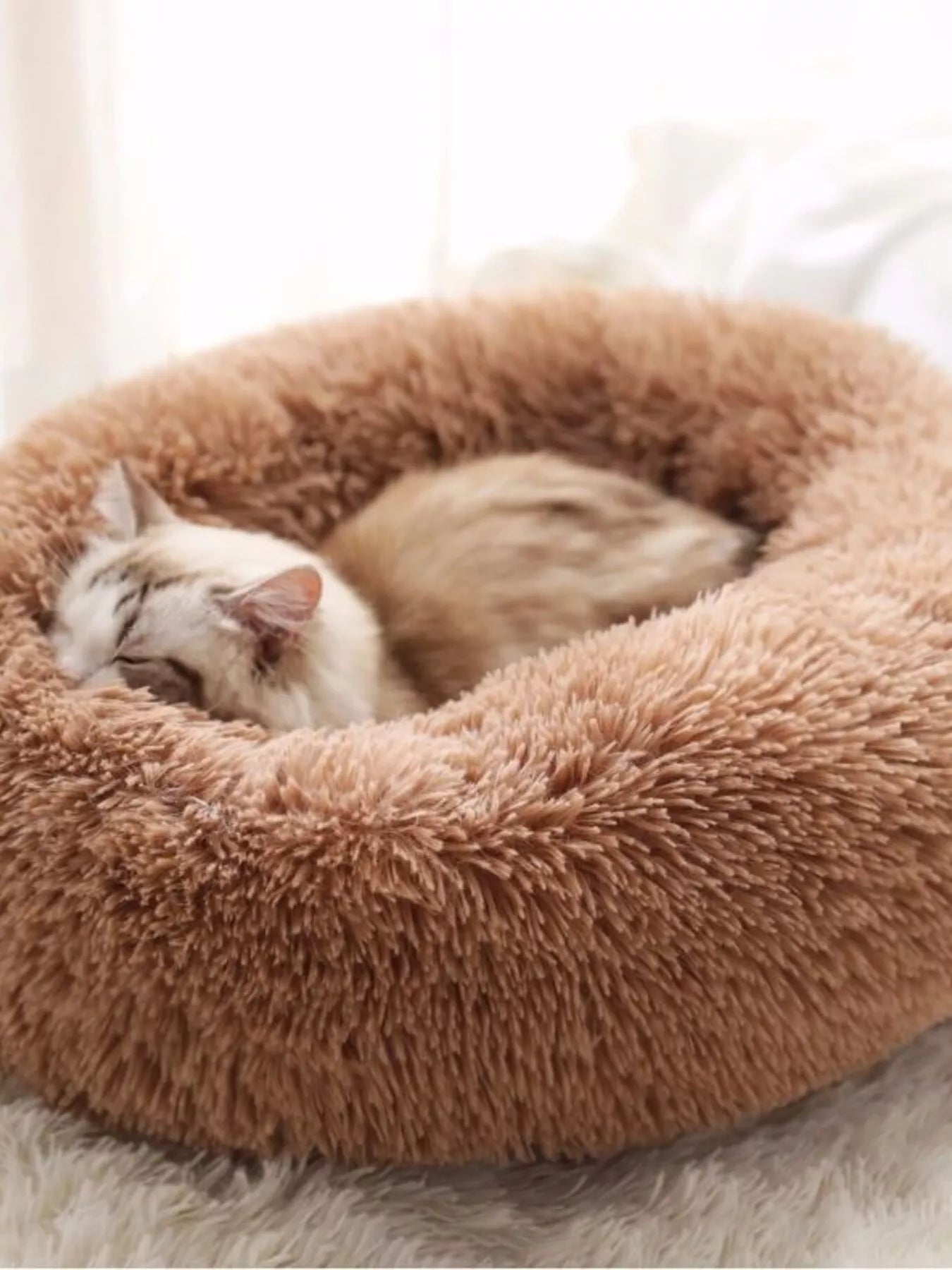 Fluffy Plush Donut Pet Nest - Loving It Shop